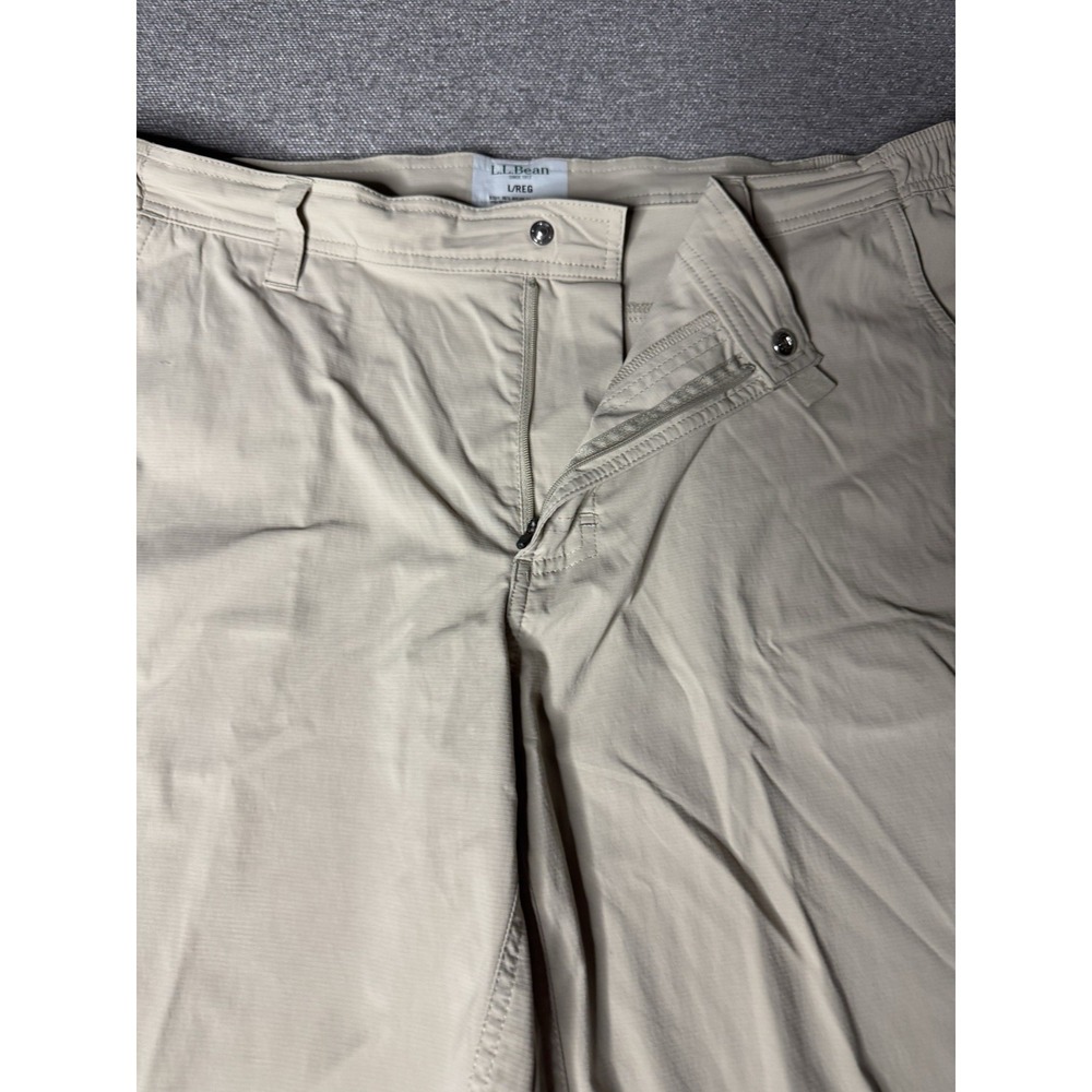 L.L.Bean Shorts Men's Large Khaki Hiking Utility Stretch Canvas Gorpcore Outdoor - Picture 5 of 12